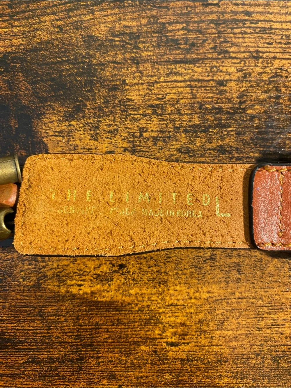 The Limited Tan Leather and Antique-Gold Beaded Multi-Strand Belt